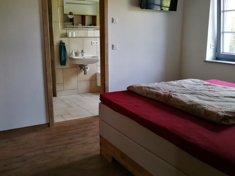 Ferienwohnung Landblick Schlafzimmer 