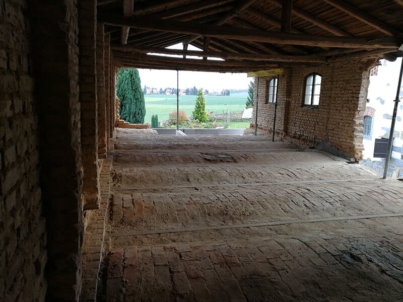 freier Blick über die Gewölbekappen in der jetzigen Ferienwohnung "Landblick"  